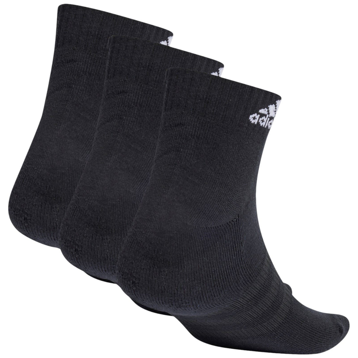 adidas Cushioned Mens Sportswear Ankle-Length Socks - 3 Pack