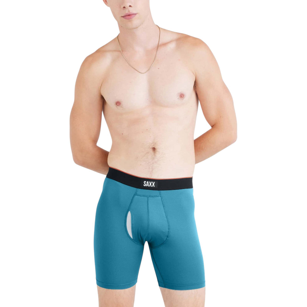 SAXX MS Mesh Boxer Brief Fly 2pk Blk/Bl