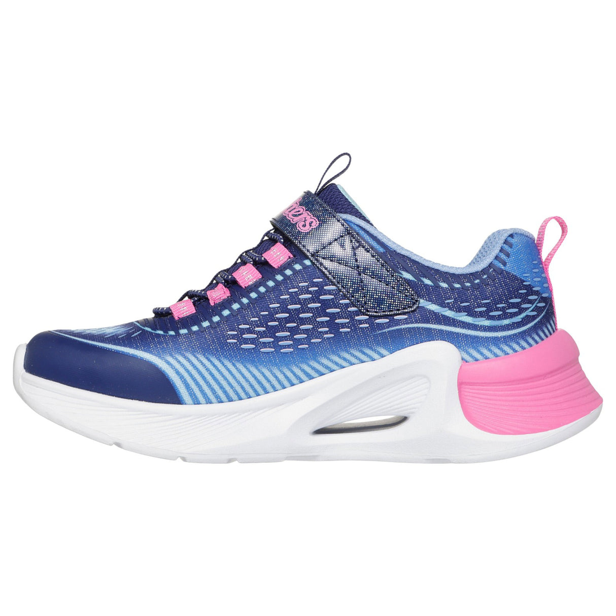 Skechers Tide Tech Girls Bungee And Strap Sparkle Mesh Shoes