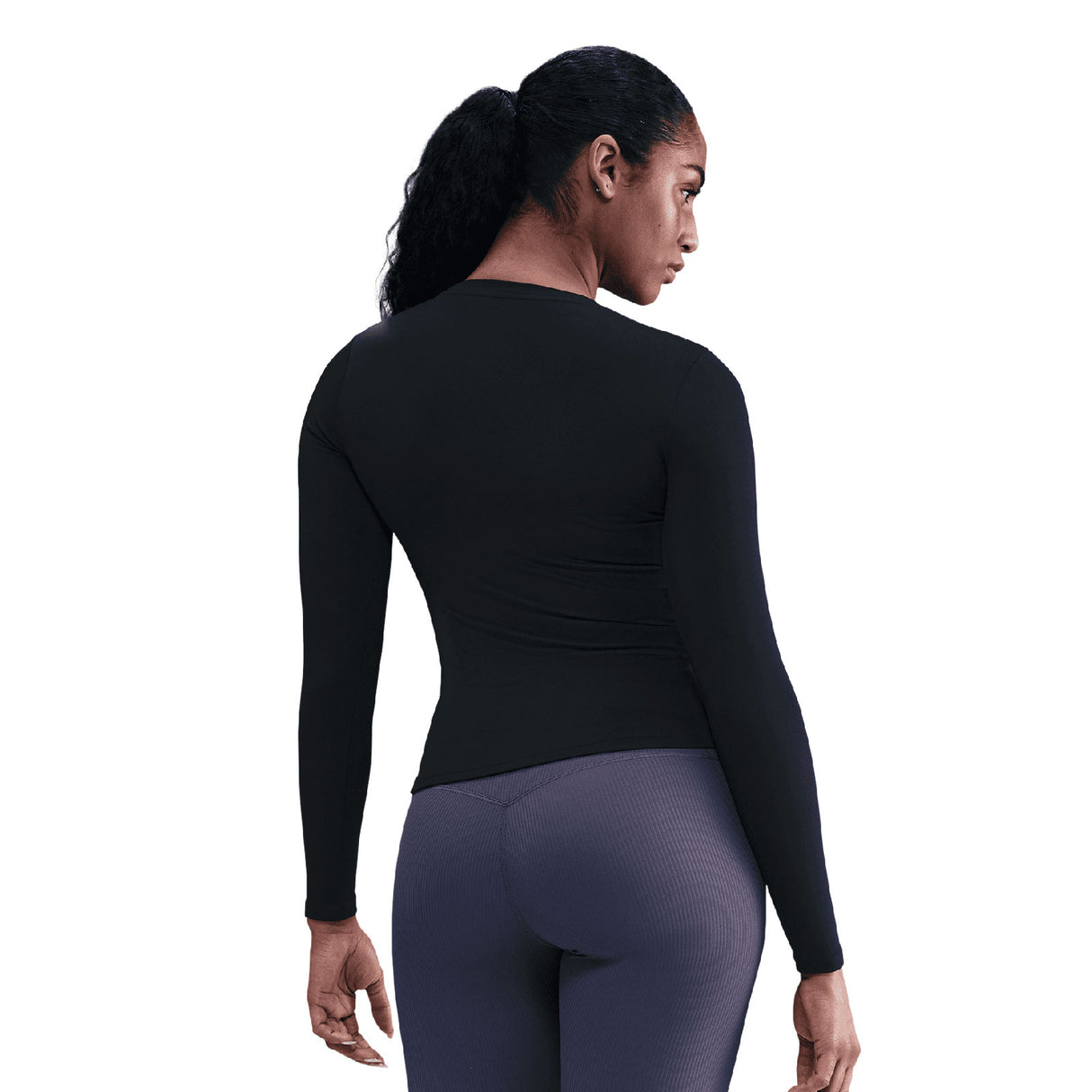 Nike One Fitted Womens Dri-FIT Long-Sleeve Top