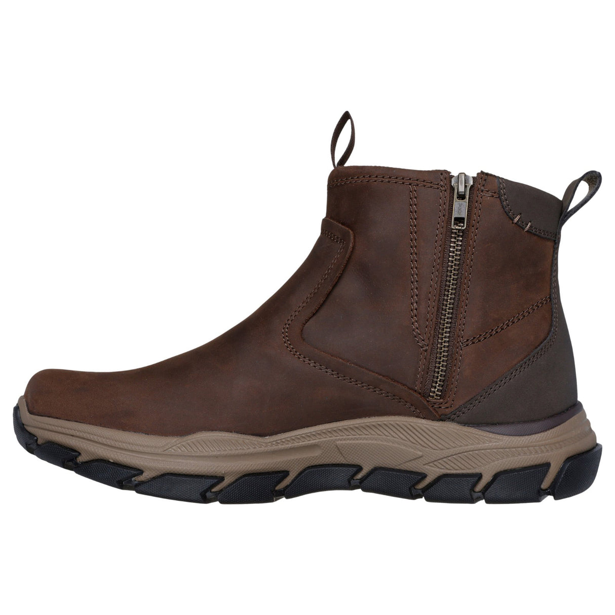 Skechers Respected Evanston Mens Round Toe Leather Boots