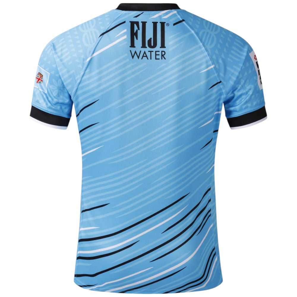Umbro Fiji 7s Rugby 2025/26 Short Sleeved Away Replica Jersey Back View