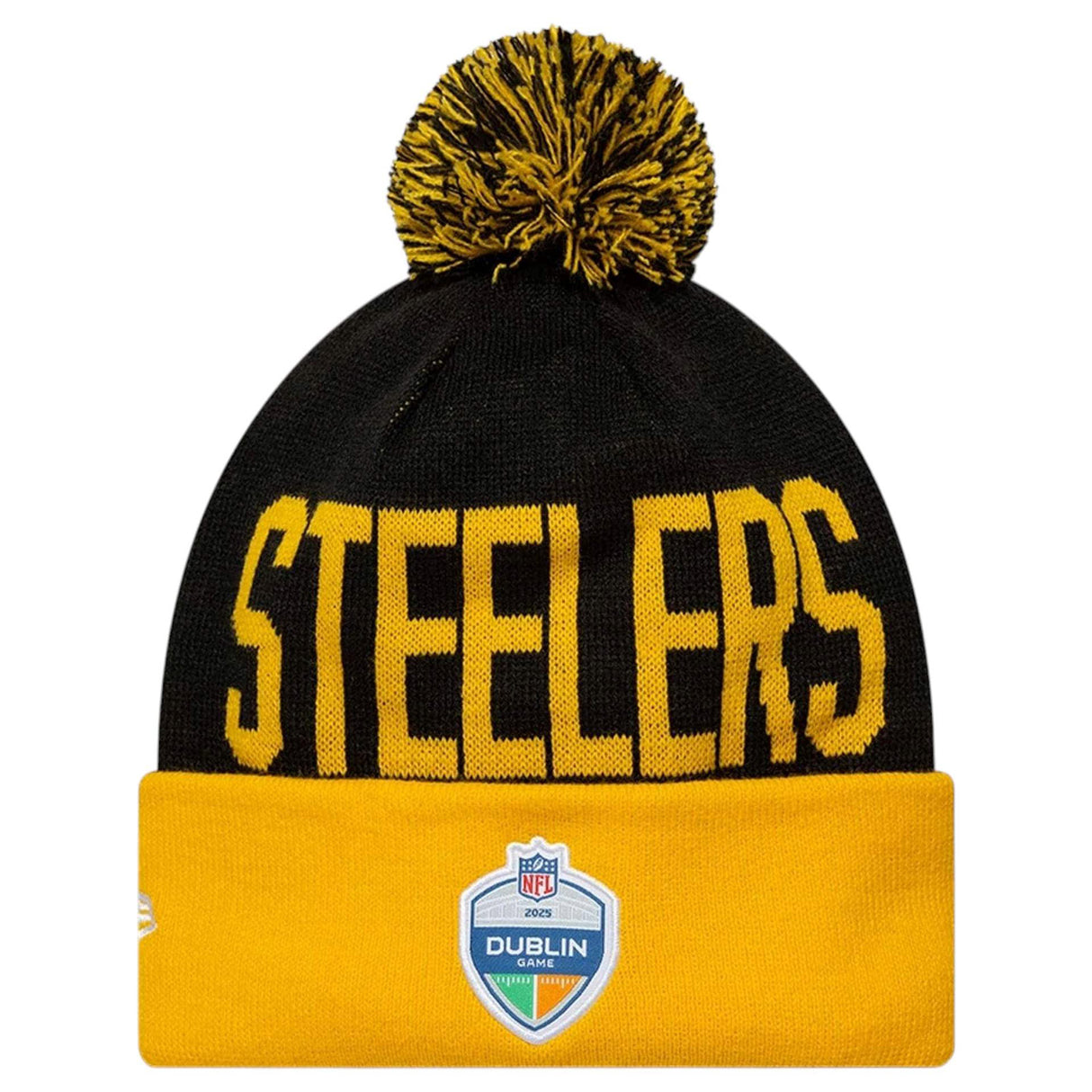 NEW ERA NFL Dublin Steelers Beanie Blk