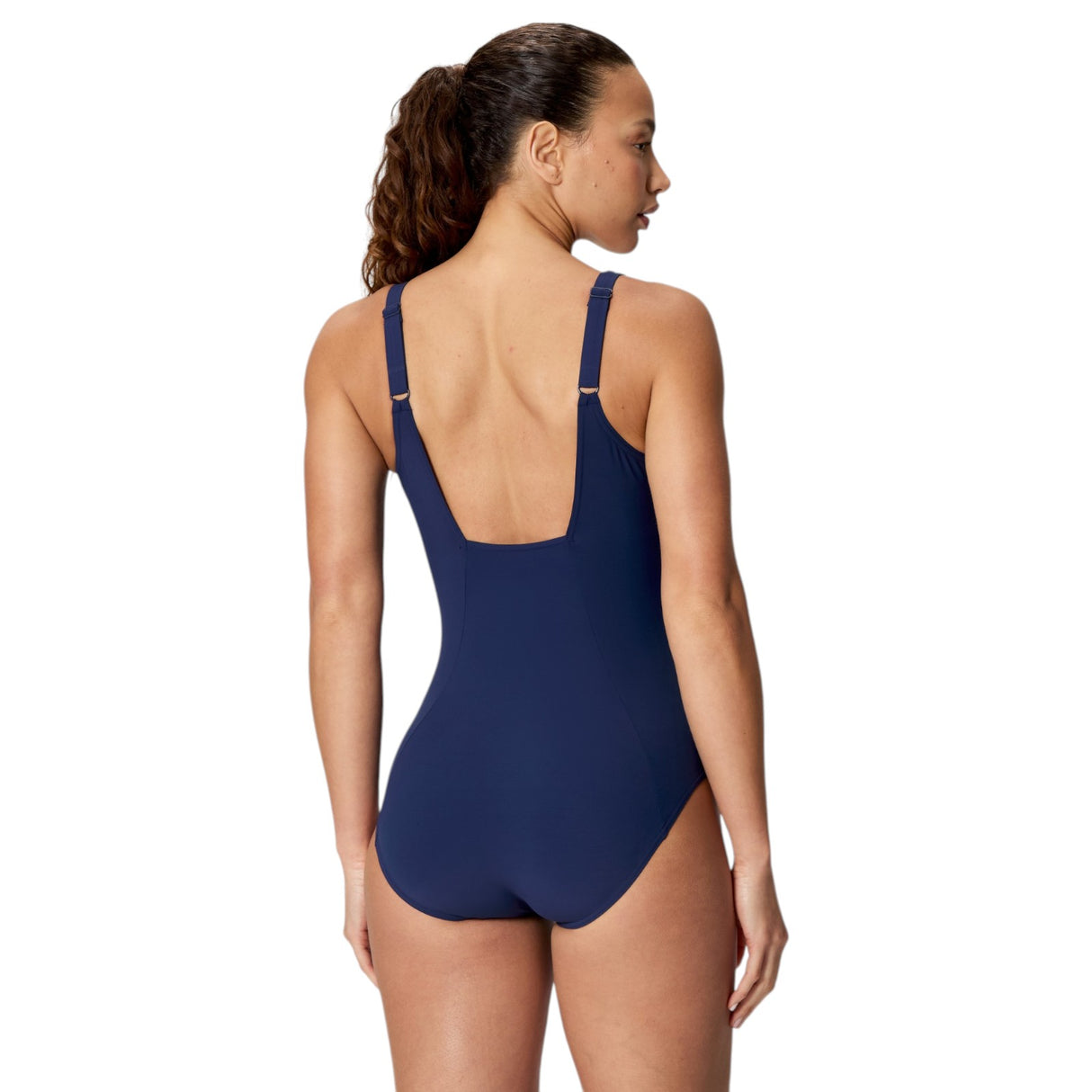 Speedo Shaping Contour Eclipse Solid Womens One-Piece Swimsuit
