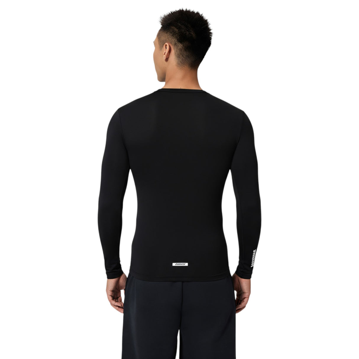 SPEEDO ENDURANCE LS LOGO RASH GUARD BLK