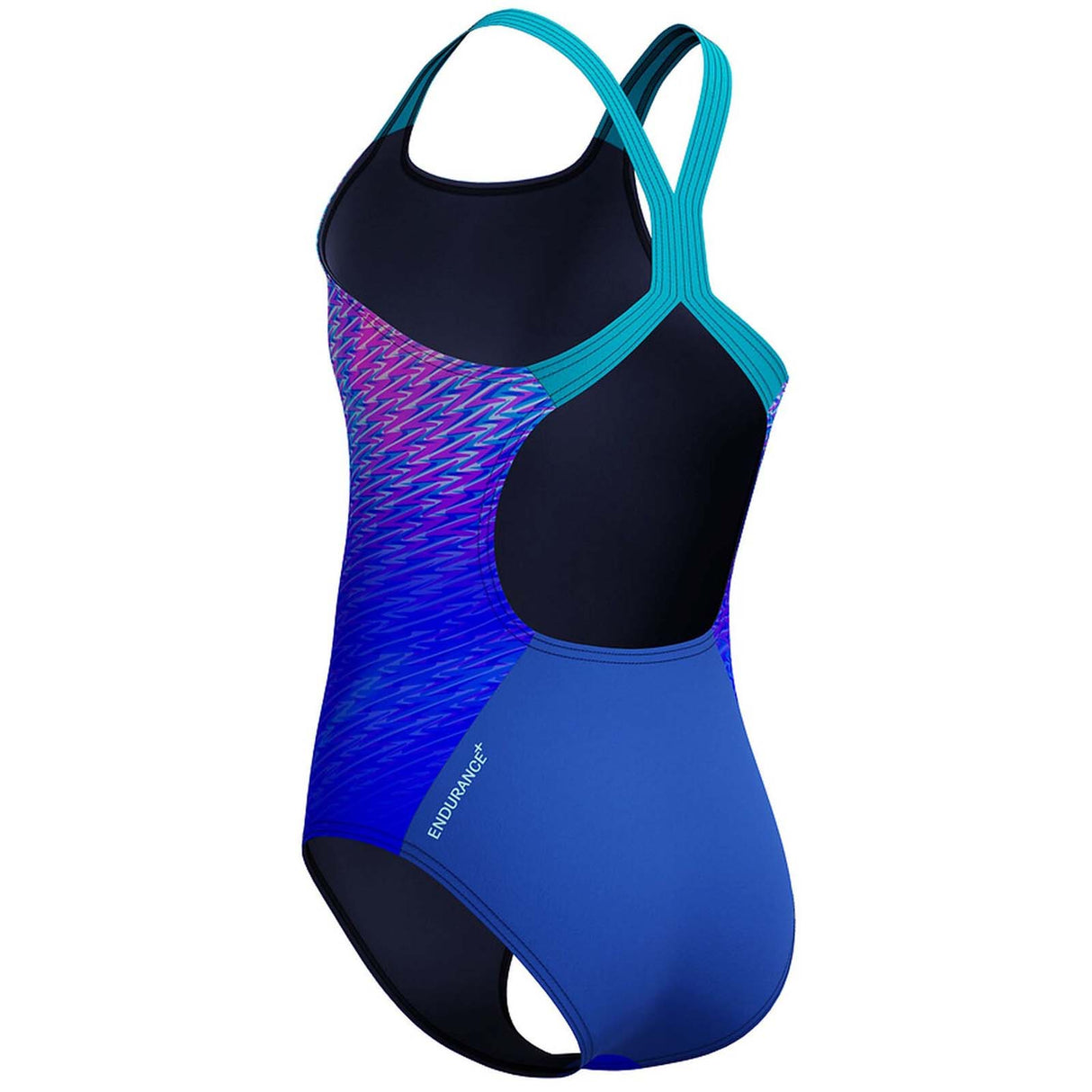 Speedo G Print Powerback One Piece Blue
