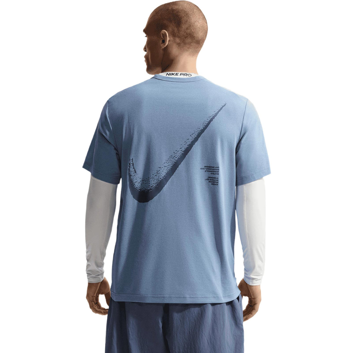 Nike M NK DF HYVERSE GFX SS TOP Blue