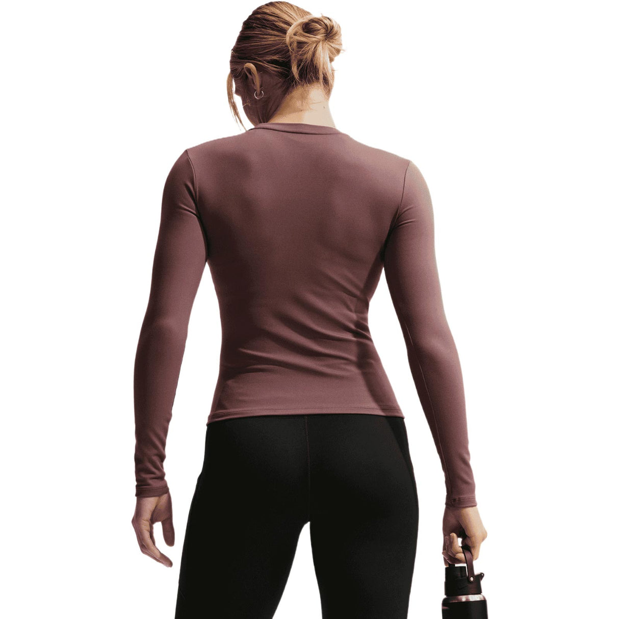 Nike W NK ONE DF FTTD LS TOP Maroon