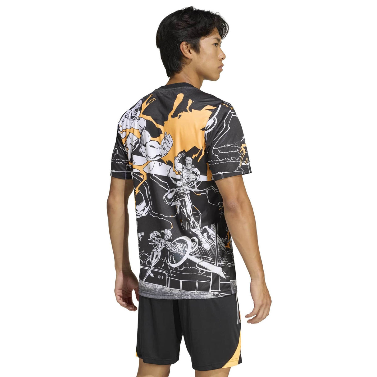 adidas All Blacks 2026 Marvel Captains Run Slim Fit Rugby Jersey