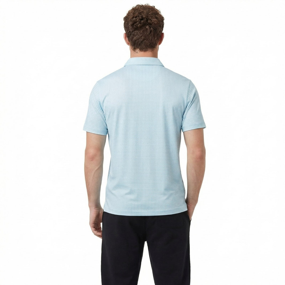 Puma CLOUDSPUN Mono Check Mens Short-Sleeved Golf Polo Shirt