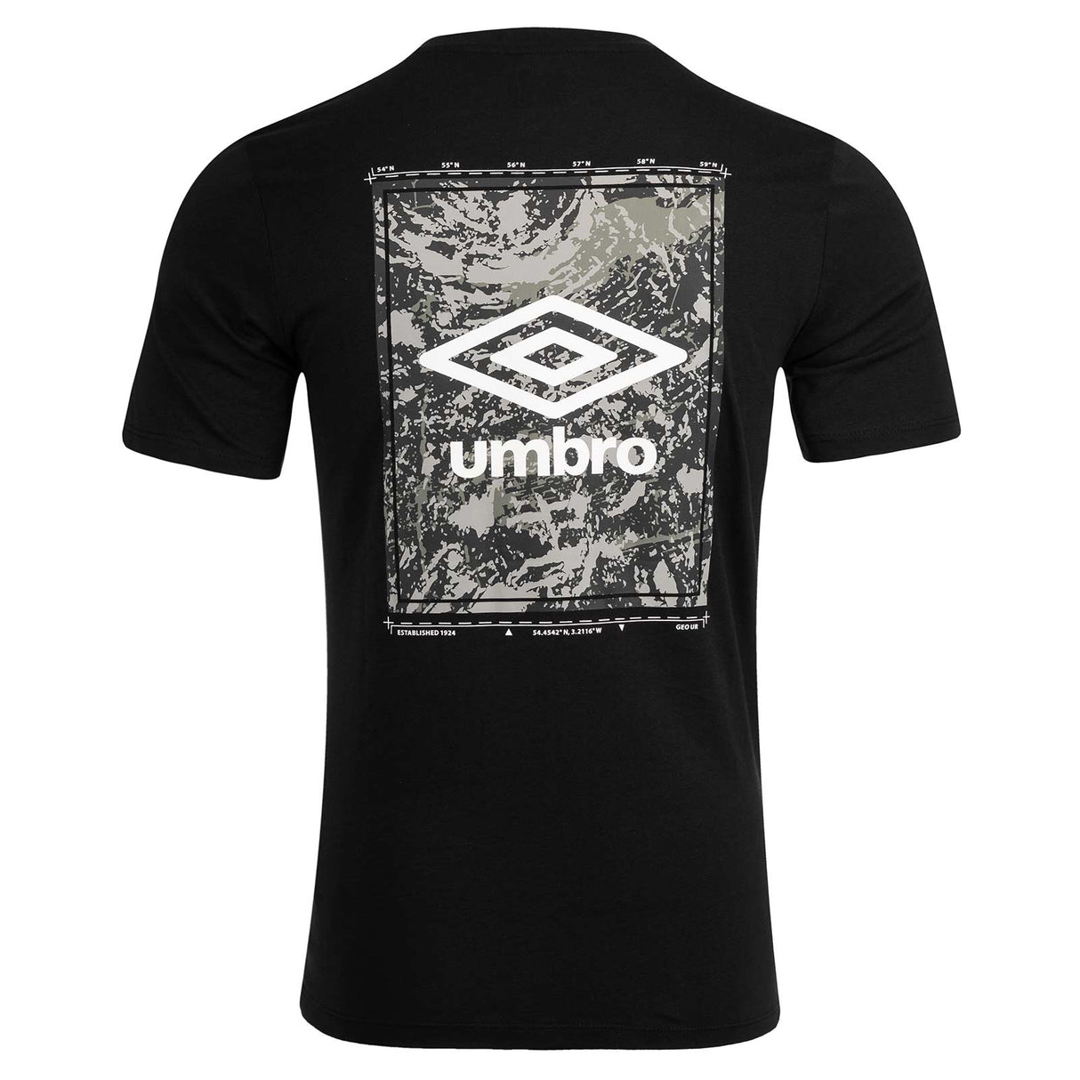 UMBRO MENS CAMO BK GRAPHIC TEE BLACK