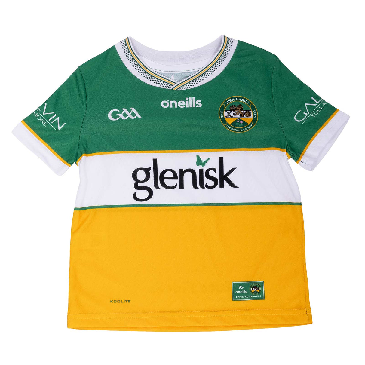 O'Neills Offaly GAA 2026 Home Kids Kit