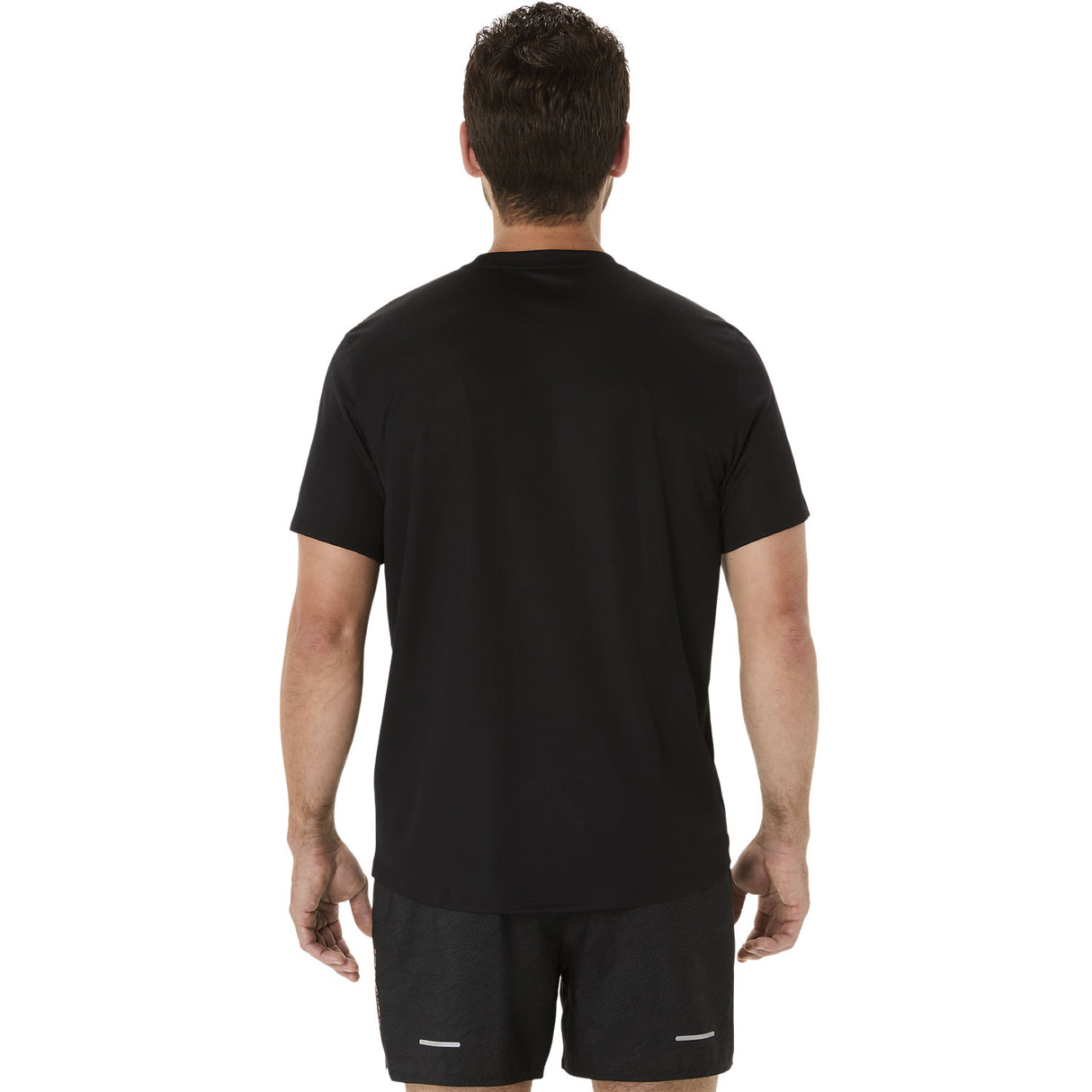 Asics Mens Fujitrail Logo SS Top Black