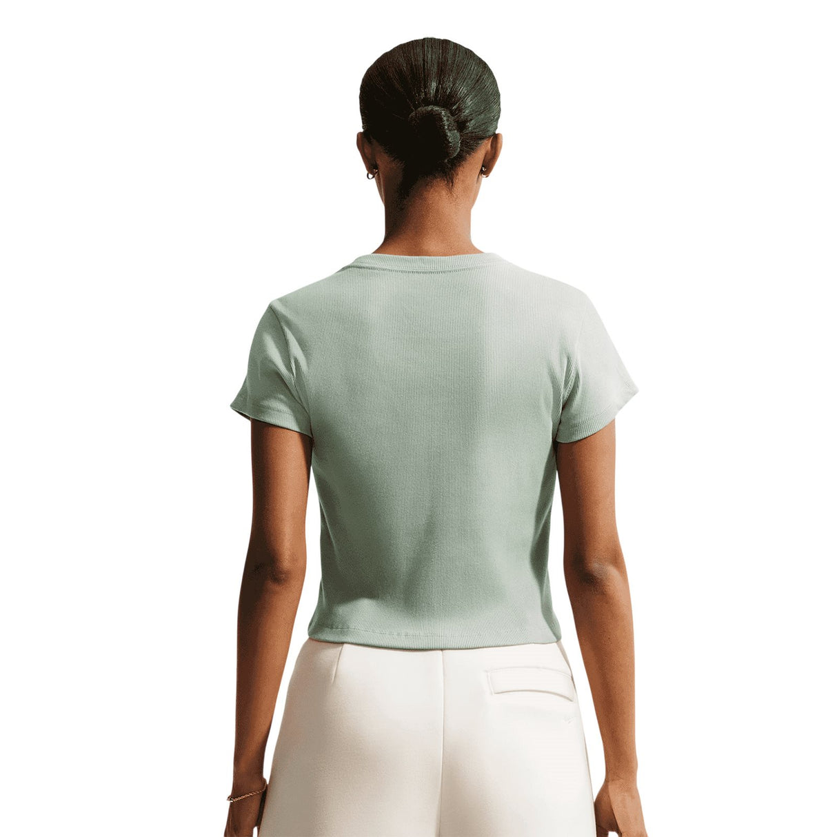 Nike Sportswear Womens Tight Ribbed Short-Sleeve T-Shirt