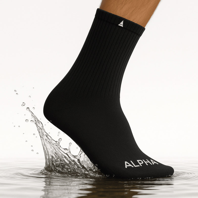 ALPHA U Waterproof Performance Socks Blk