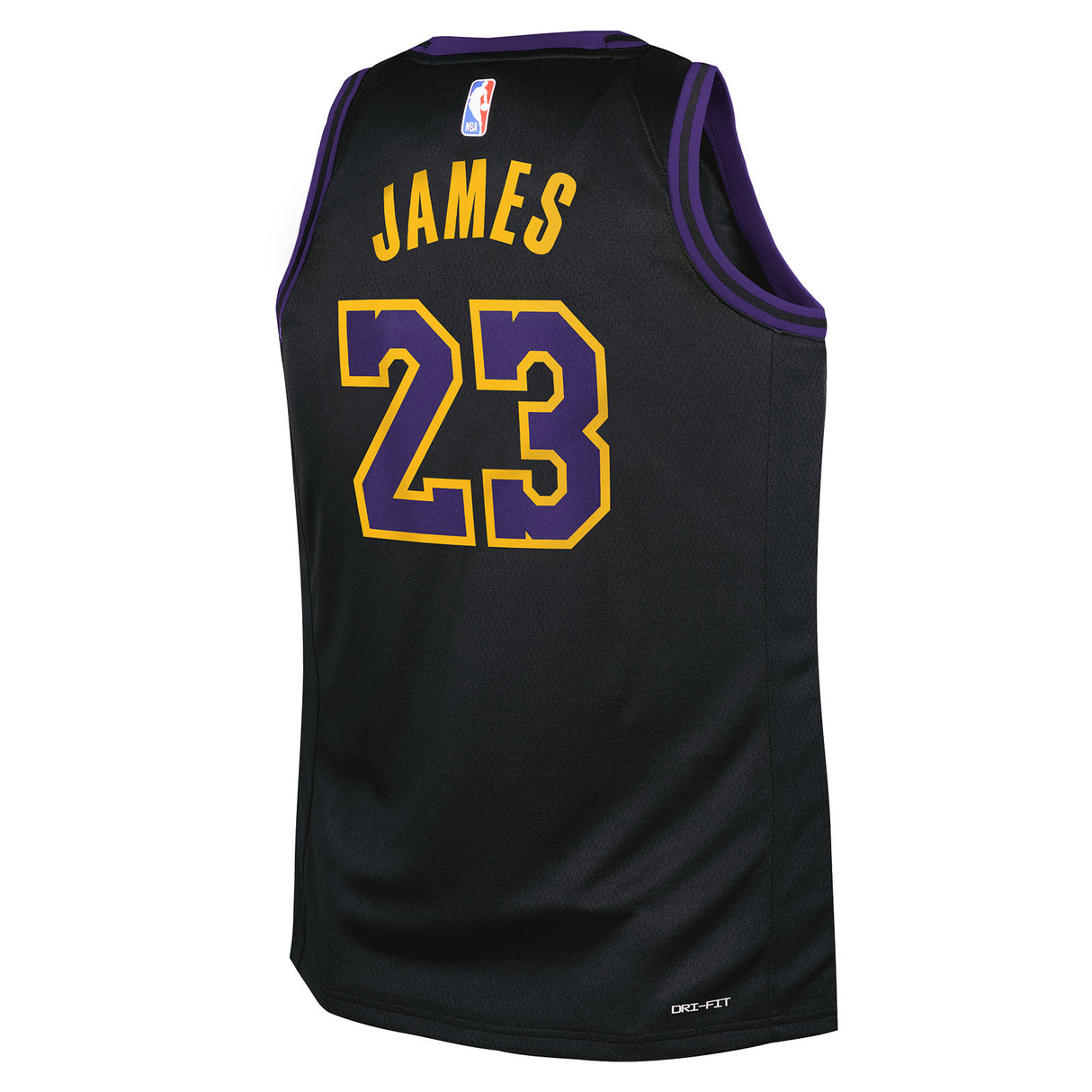 Nike Lakers James 23 Kid SWMN Jersey Blk