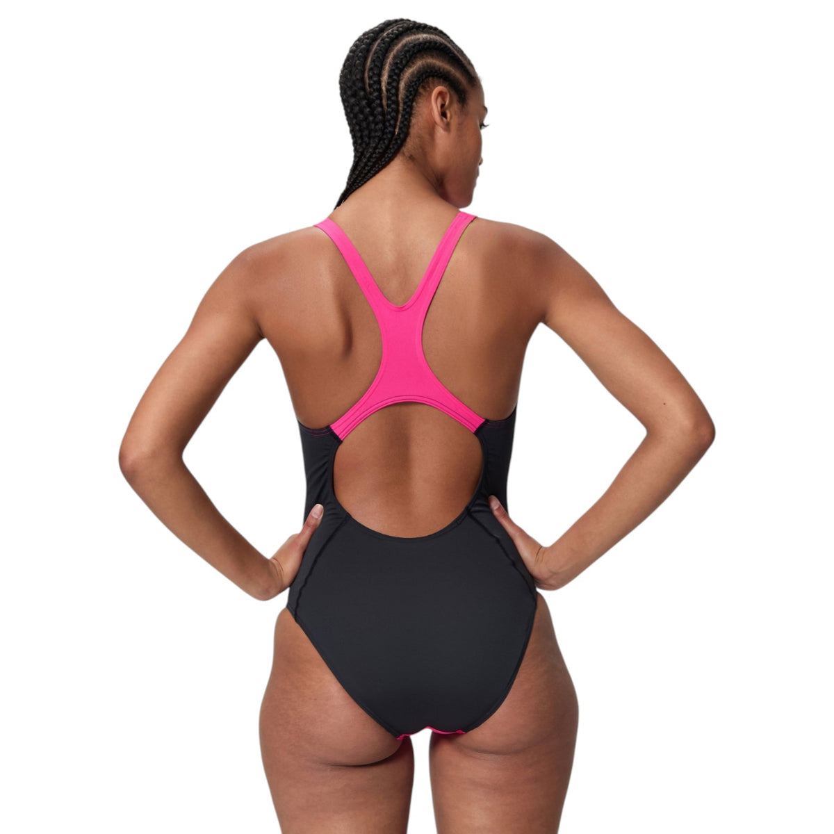 Speedo Wmns Solid Splice Medalist Pink