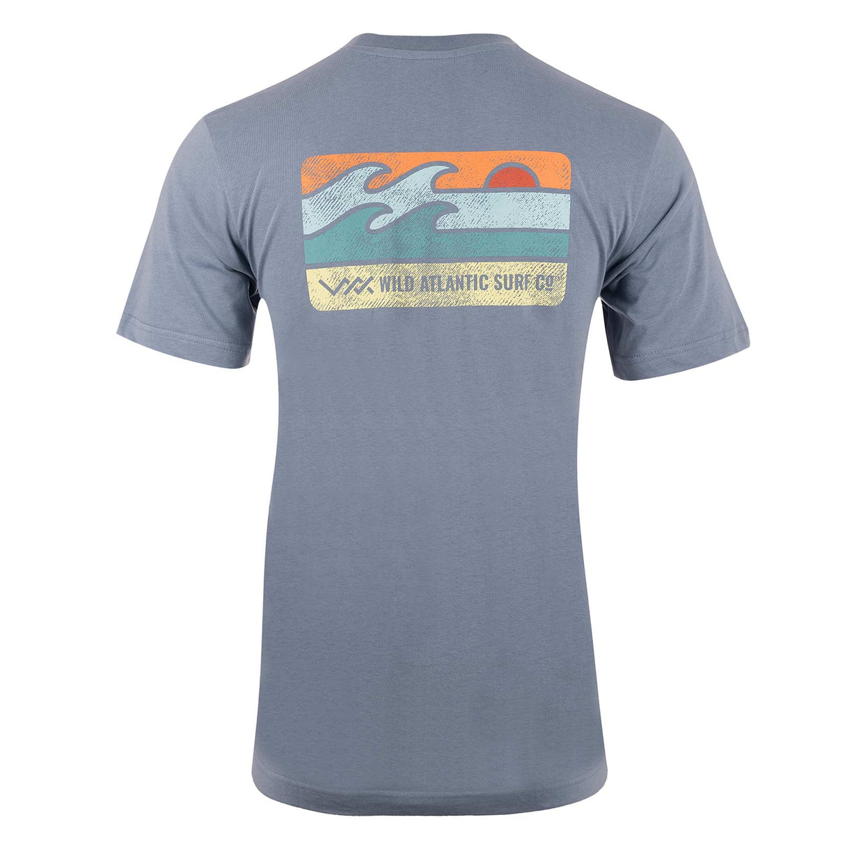 Wild Atlantic Surf Co Atlant Box Tee Blu