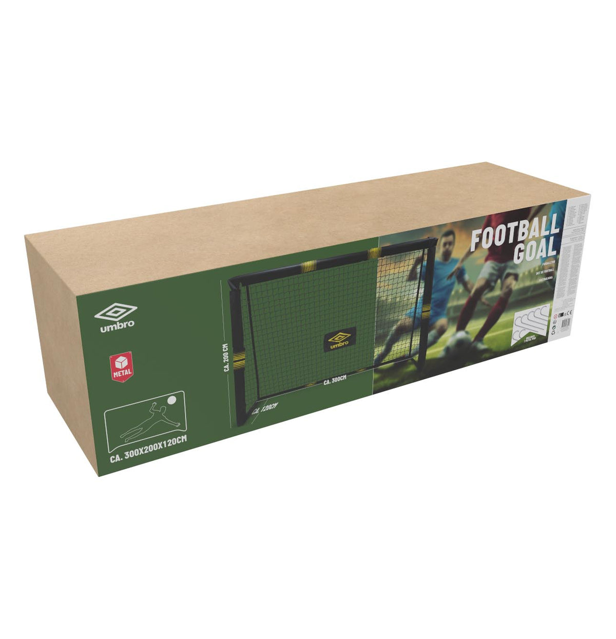 Umbro 3 x 2m Football Goal Post