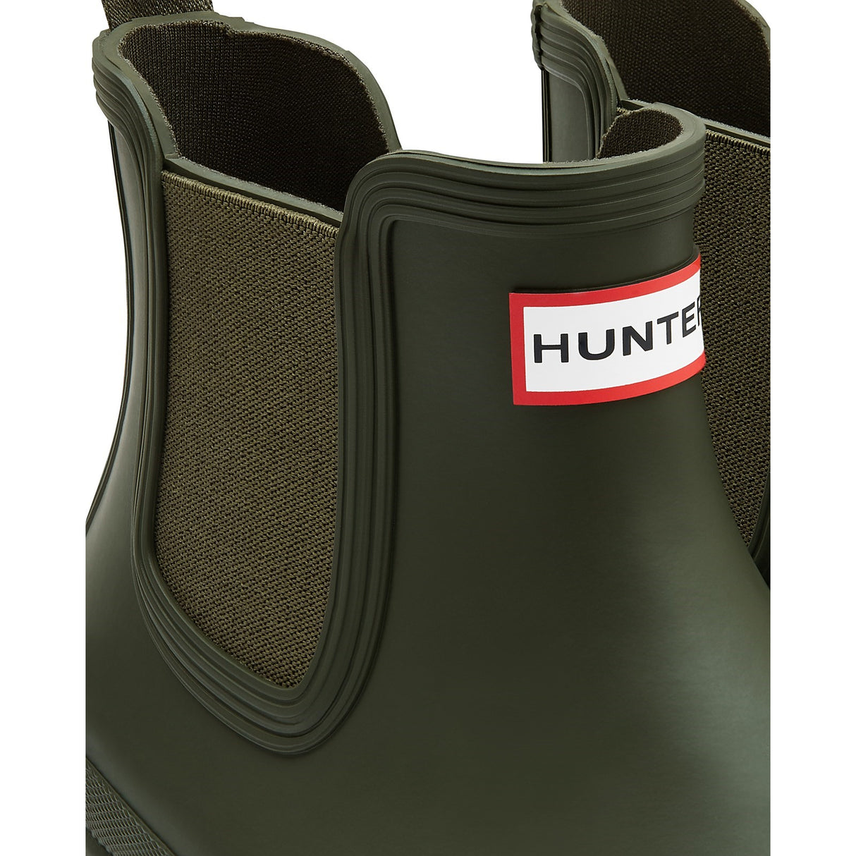 Hunter Mens Original Chelsea Boot Dark Olive