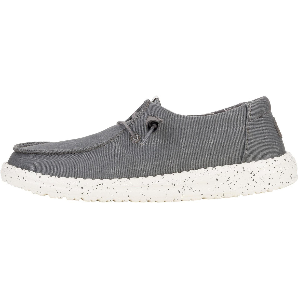 HEYDUDE Womens Wendy Canvas Shoe Dark Grey