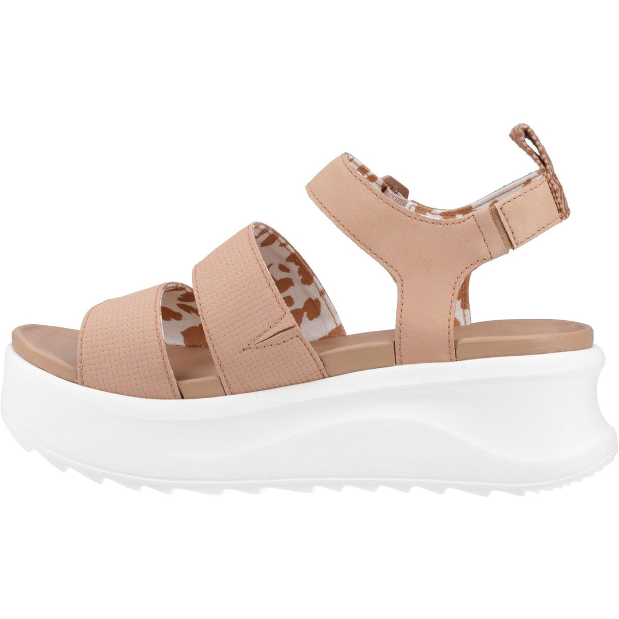 HEYDUDE Womens Delray Buckle Classic Sandal Tan