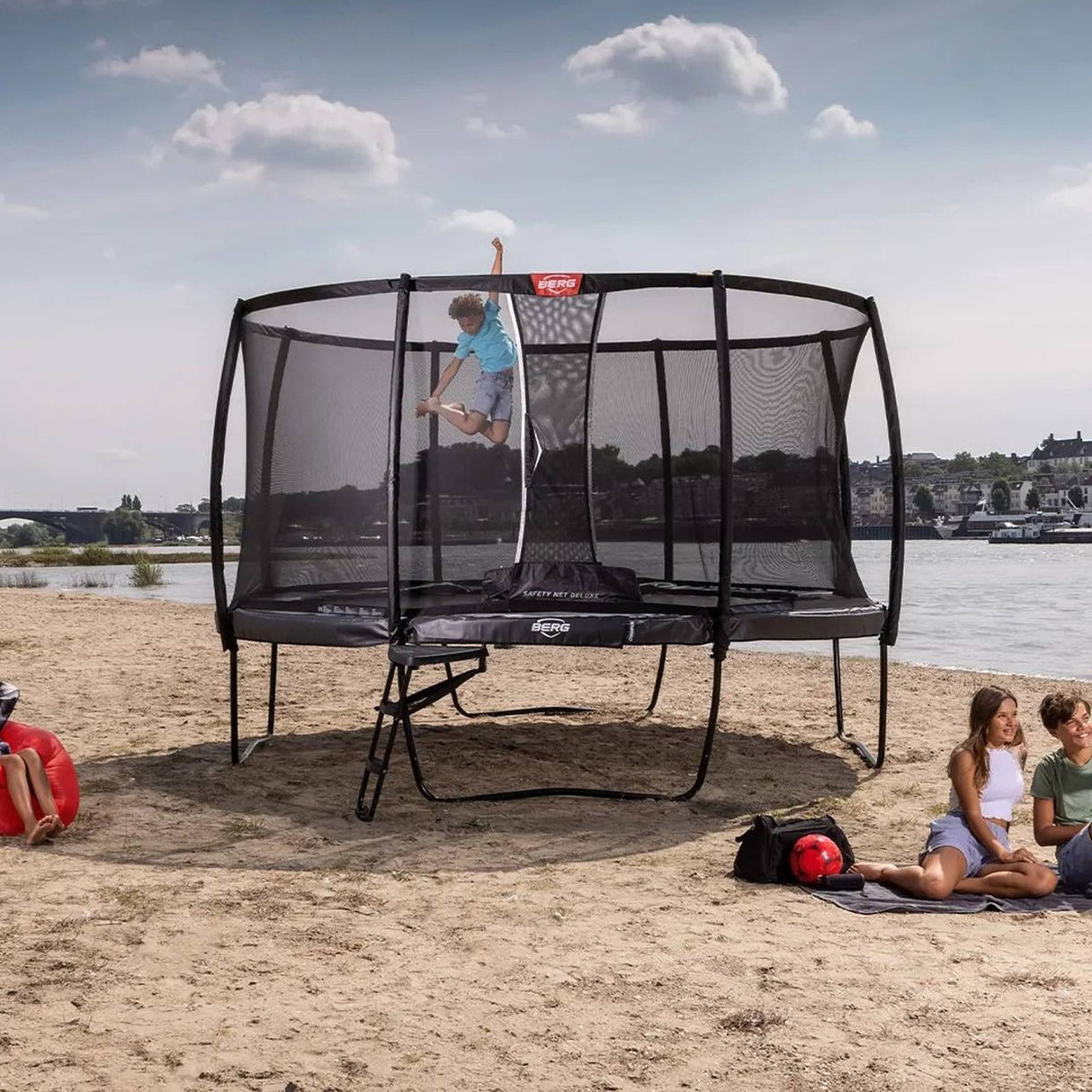 BERG Champion Regular 330 Trampoline Grey + Safety Net Deluxe