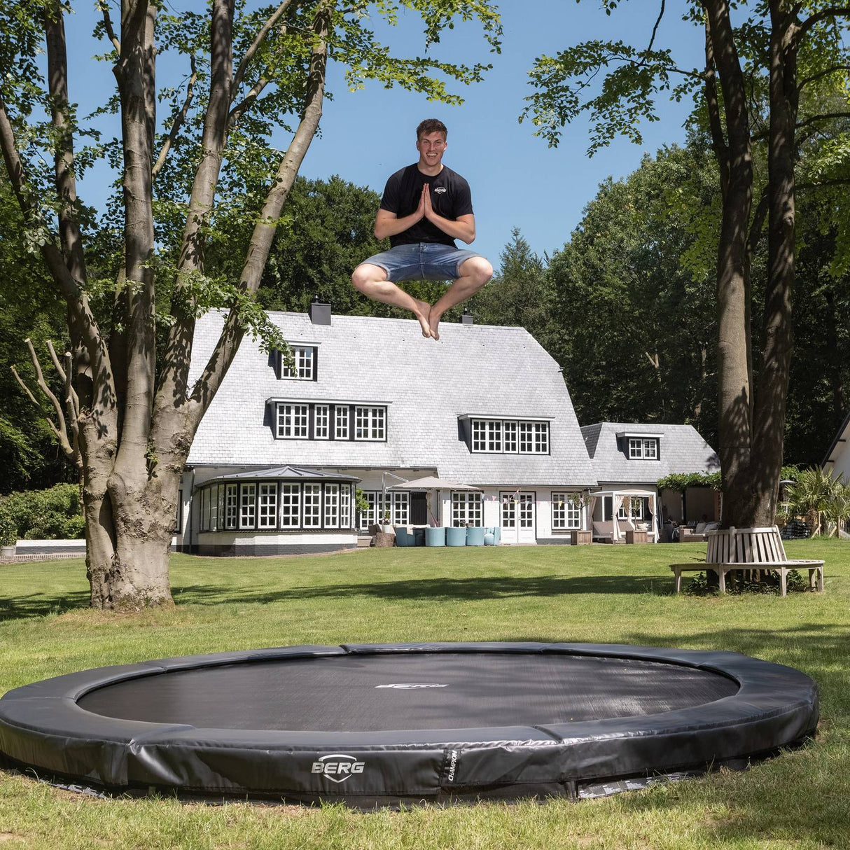 BERG SPORTS Elite InGround 380 Trampoline Grey