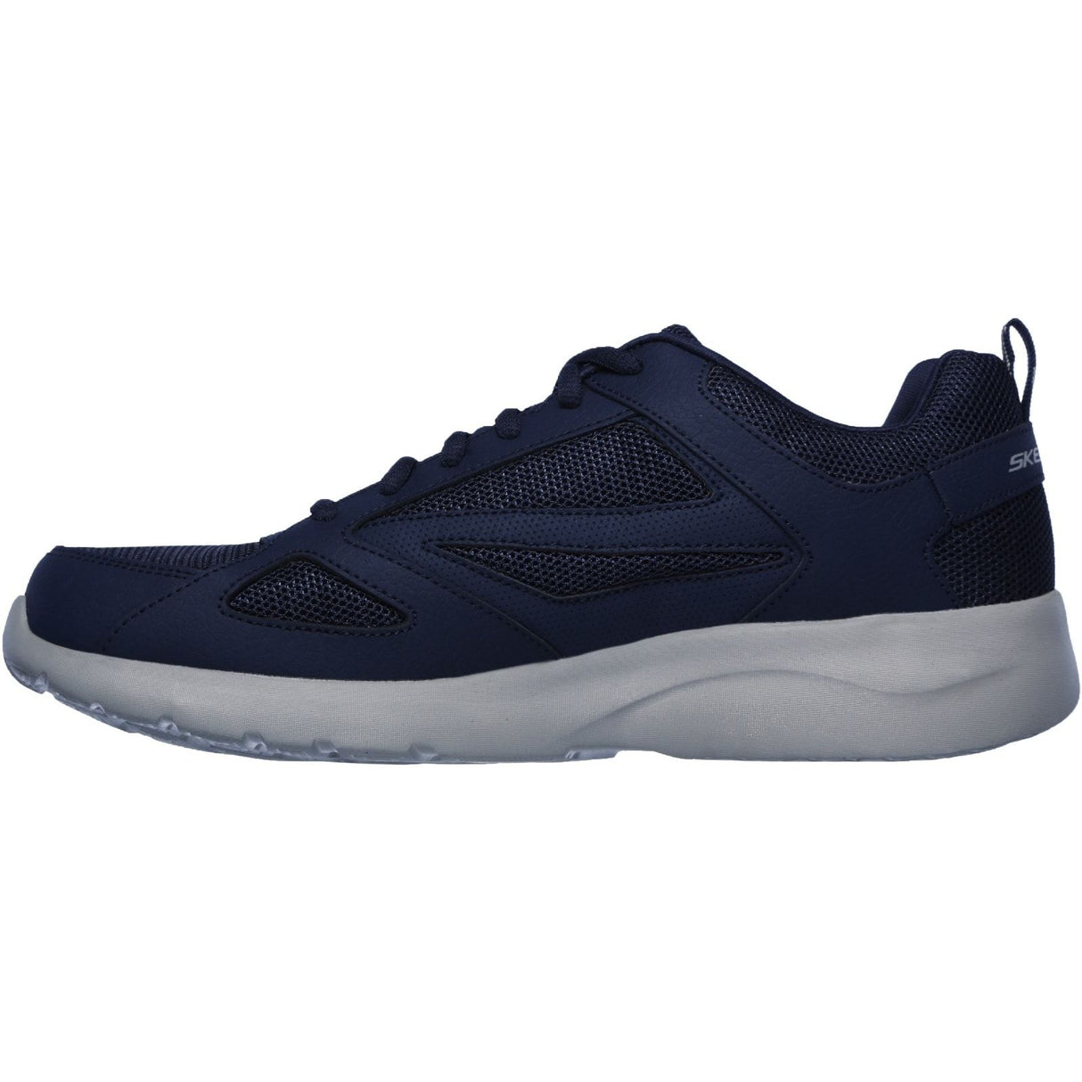 Skechers Mens Dynamight 2.0 Lace Up Memory Foam Trainer Navy