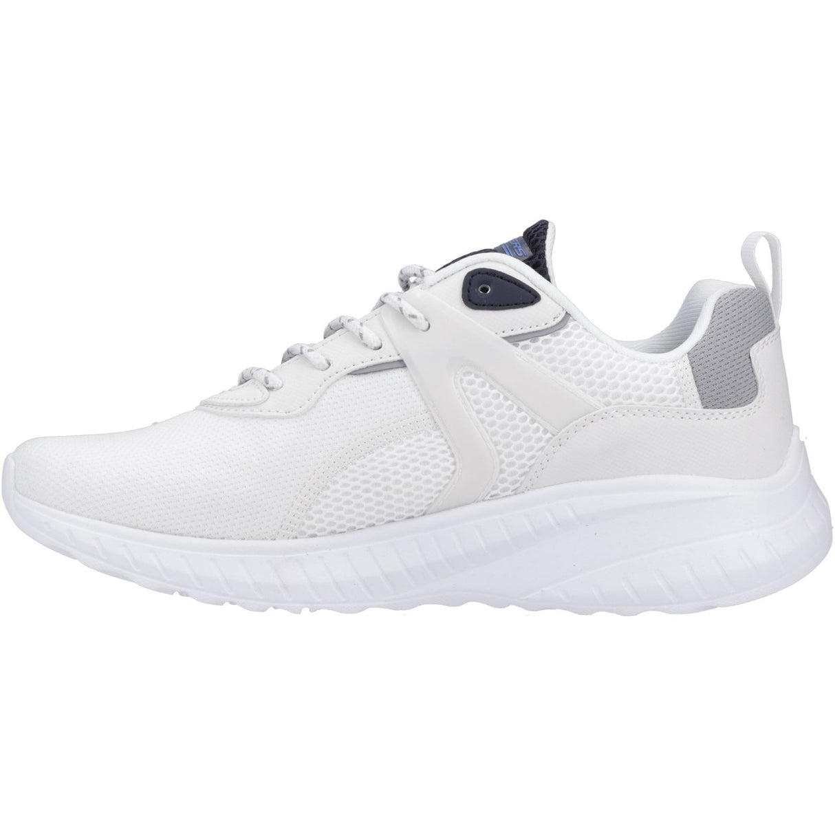 Skechers Mens Bobs Squad Chaos Elevated Drift Trainers White/Multi