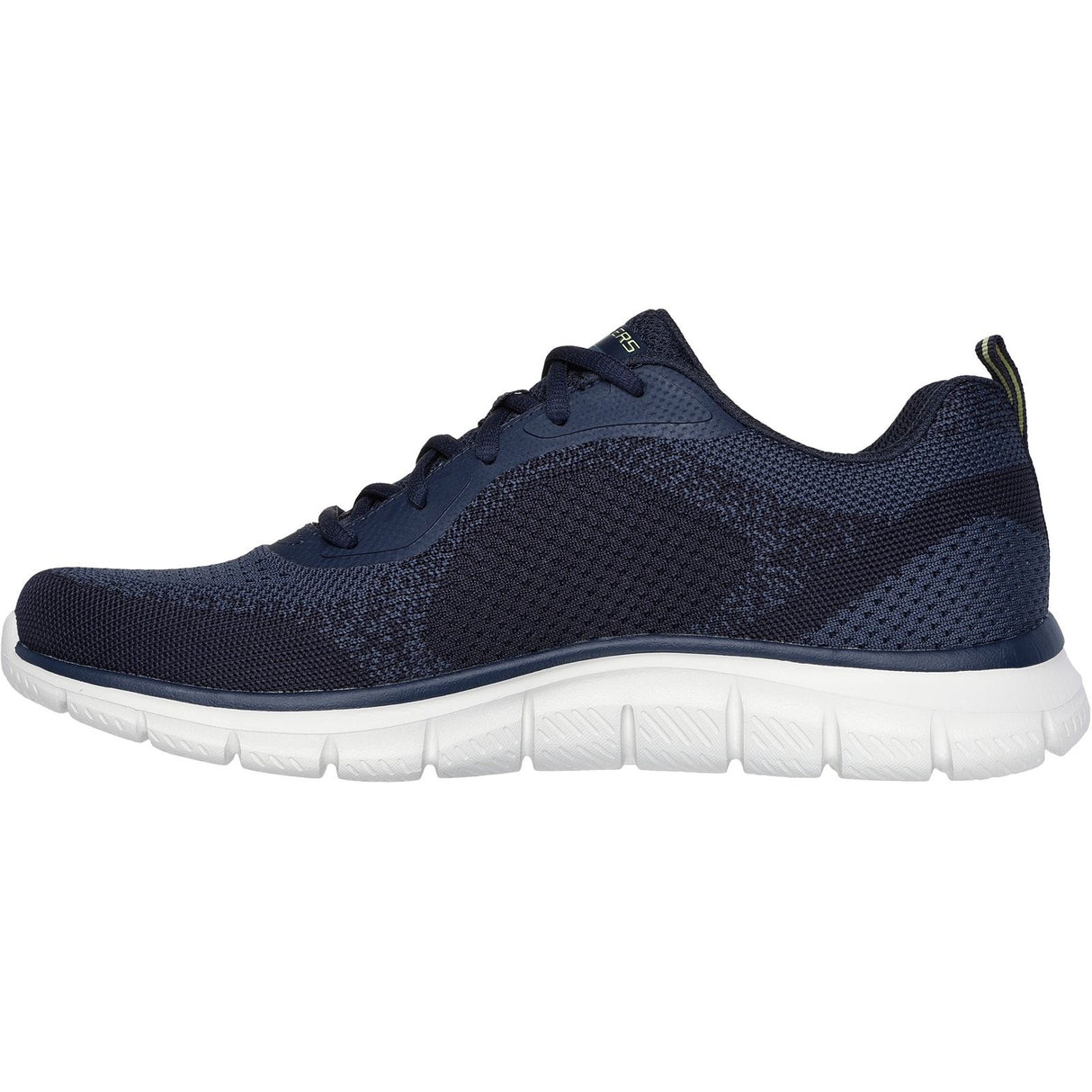 Skechers Mens Track Glendor Shoe Navy/Lime