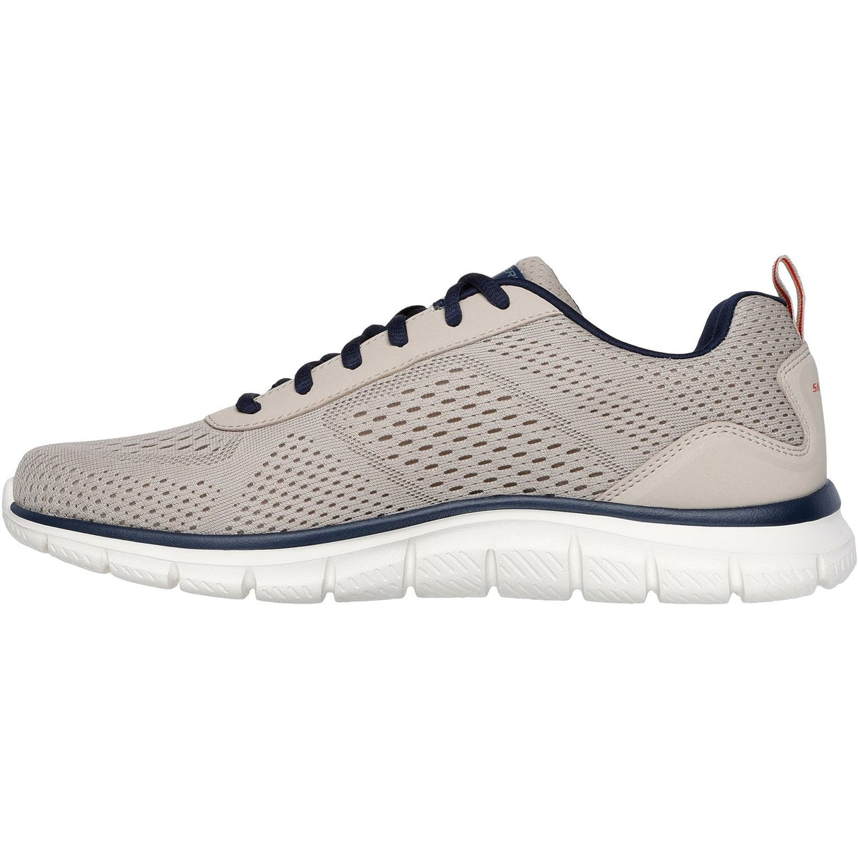 Skechers Mens Track Leshur Shoes Taupe/Navy