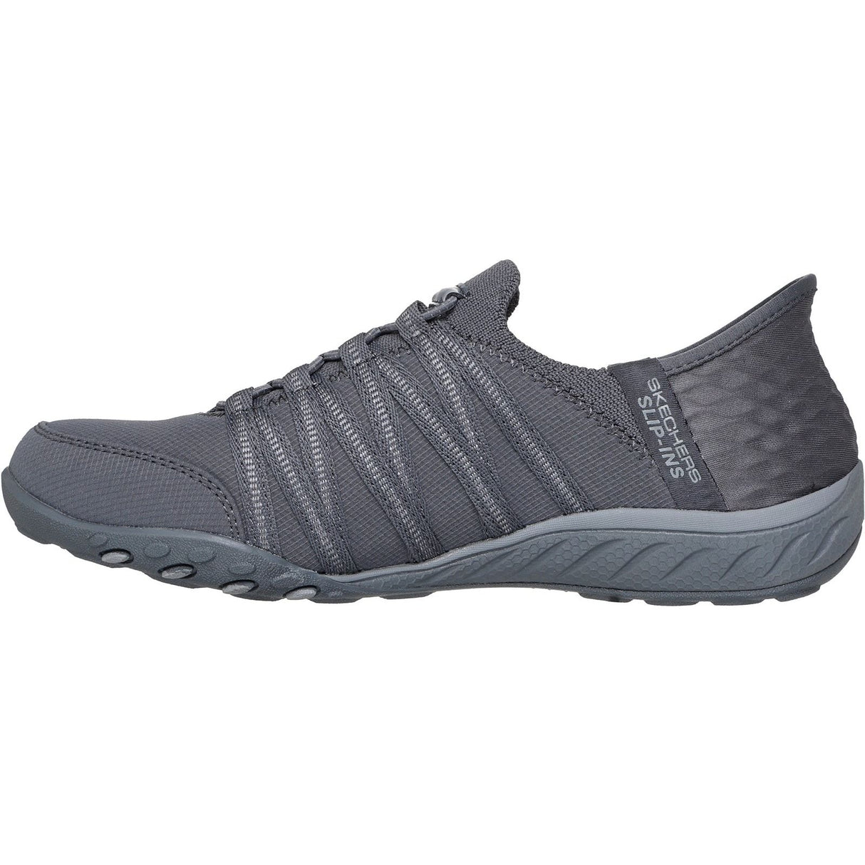 Skechers Womens Breathe-Easy - Roll-With-Me Shoe Charcoal