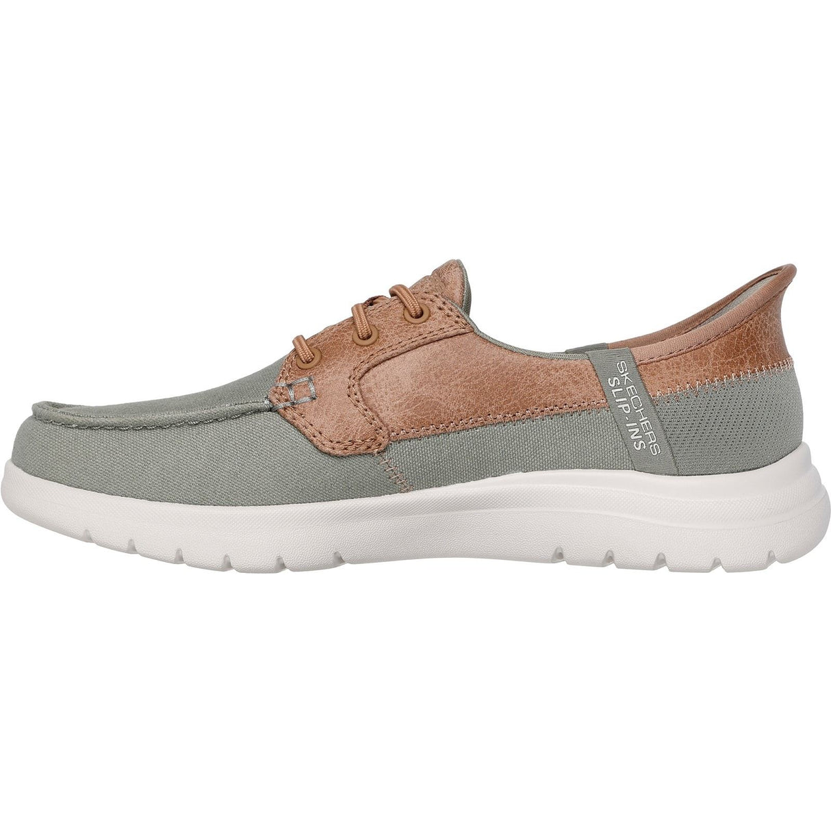 Skechers Womens On-the-GO Flex - Palmilla Boat Shoe Olive
