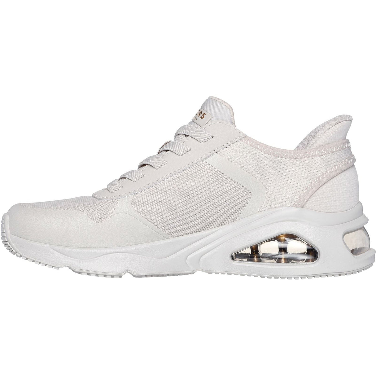 Skechers Womens Tres-Air Uno Easy Steppers Trainers Off White