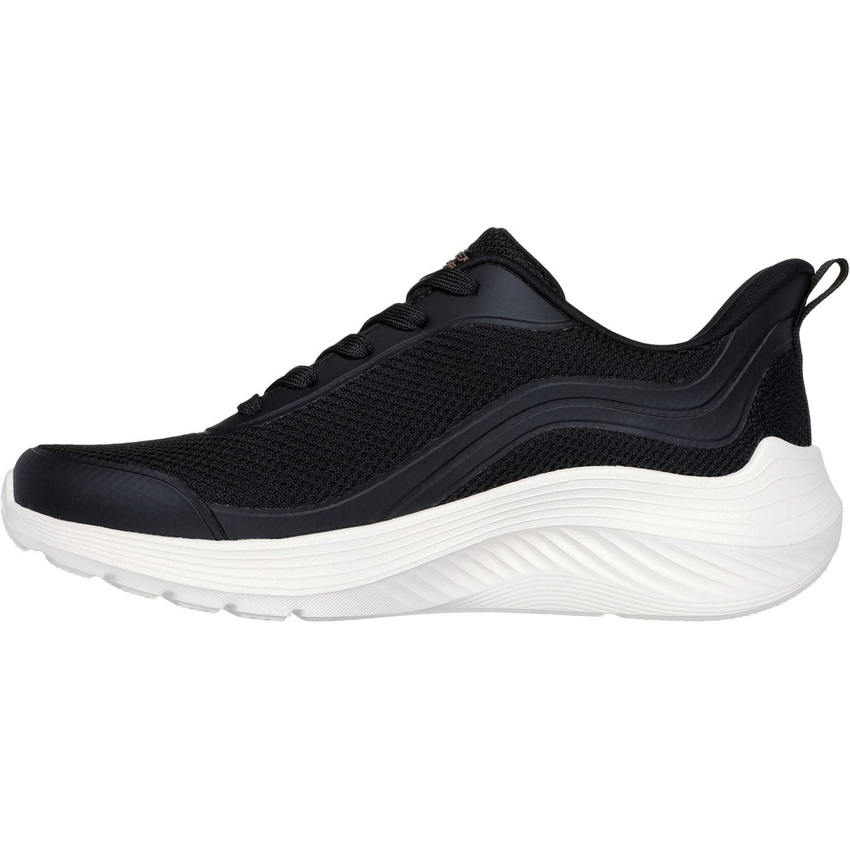 Skechers Womens Bobs Squad Waves Still Wading Trainers Black