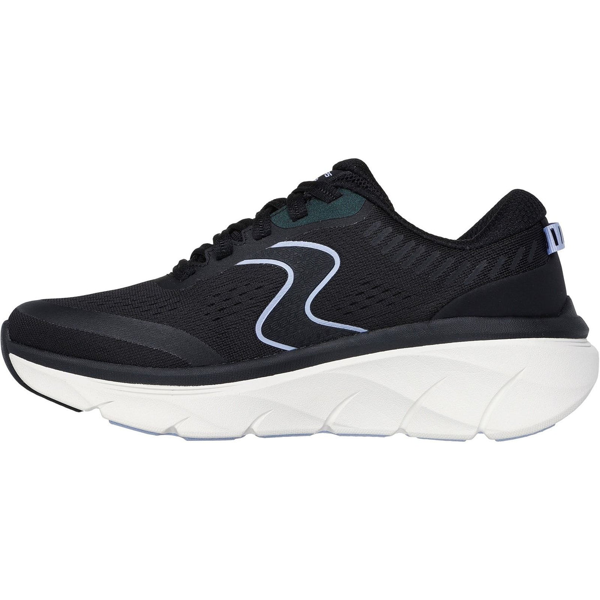 Skechers Womens D'Lux Walker 2.0 Active Pace Trainer Black/Lavender