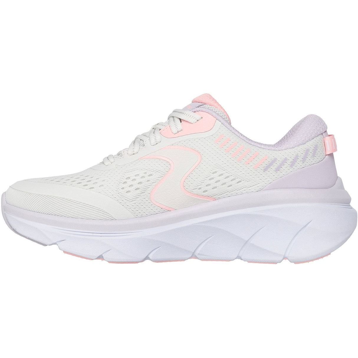 Skechers Womens D'Lux Walker 2.0 Active Pace Trainer Off White/Pink
