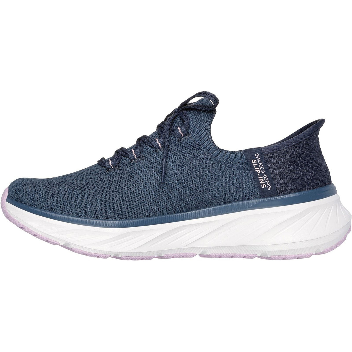 Skechers Womens Edgeride Impression Shoes Navy/Lavender