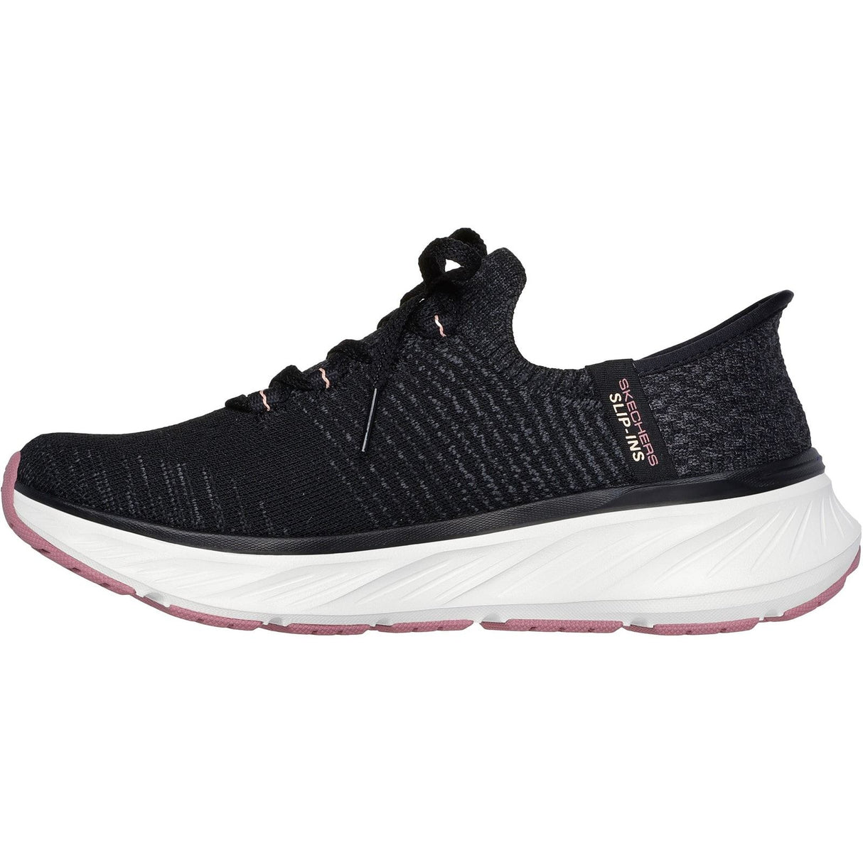 Skechers Womens Edgeride Impression Shoes Black/Pink