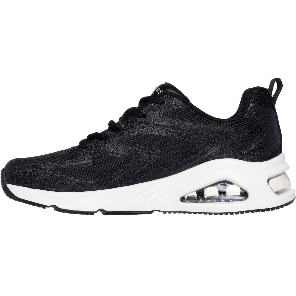 Skechers Womens Tres-Air Uno Glit-Airy Trainers Black