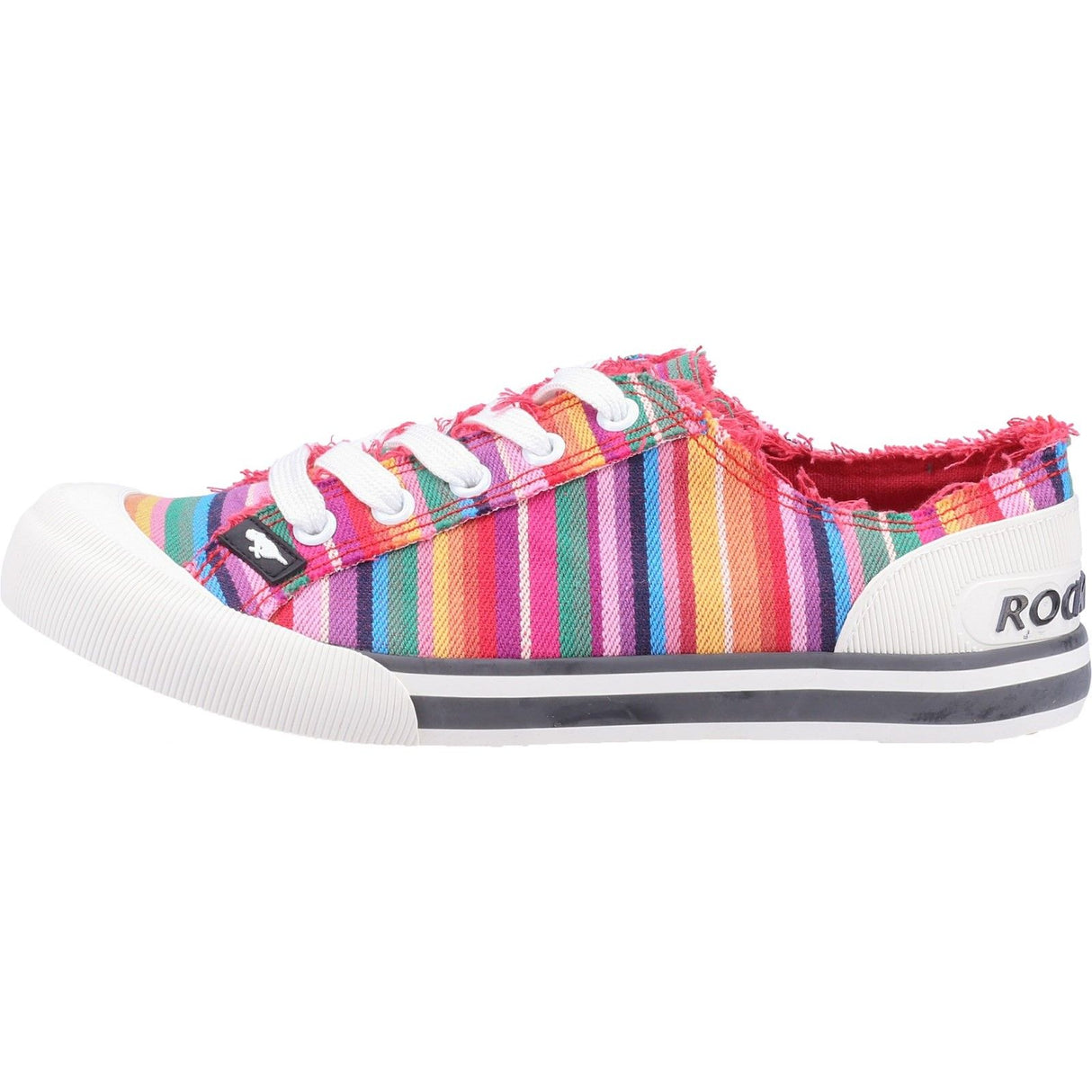 Rocket Dog Womens Jazzin Eden Stripe Beach Shoe Red Multi