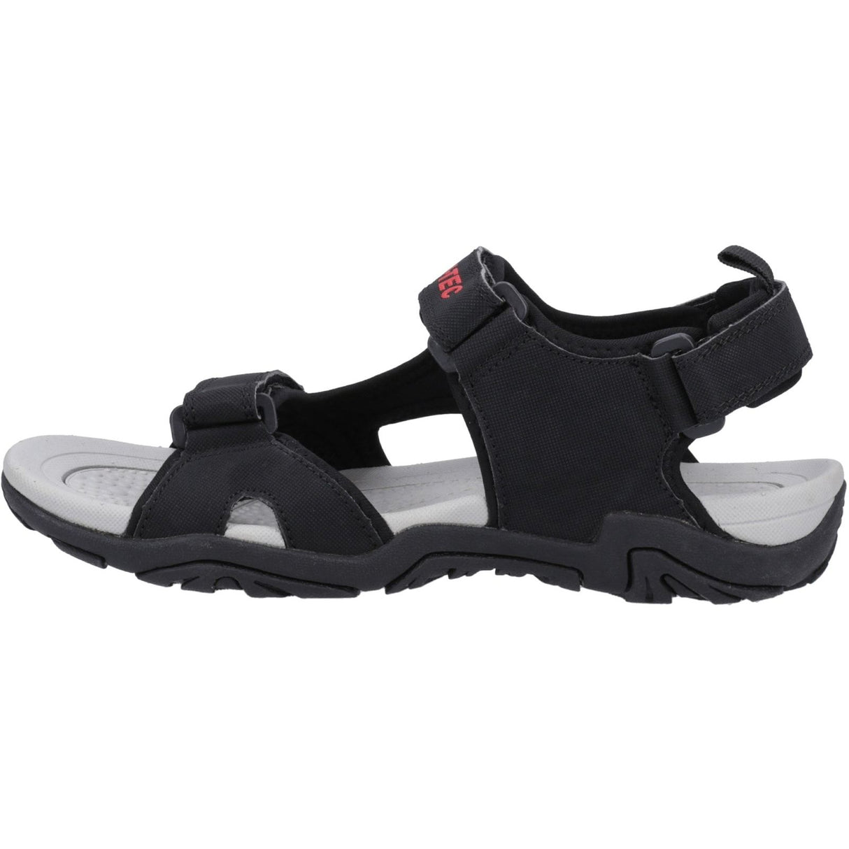 Hi-Tec Mens Crater Sandal Black/Grey/Red
