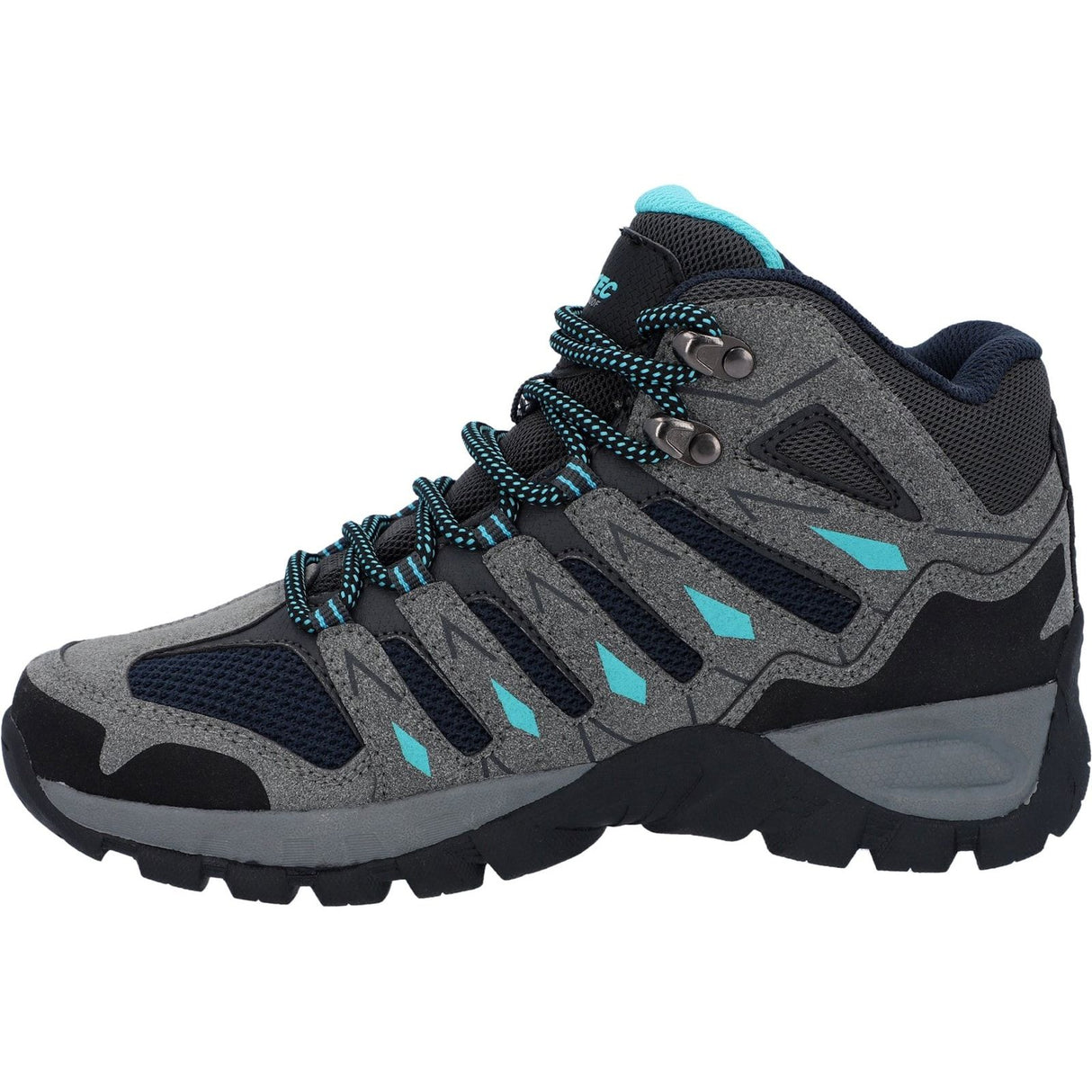 Hi-Tec Womens Corzo Mid Boot Graphite Grey/Dark Red