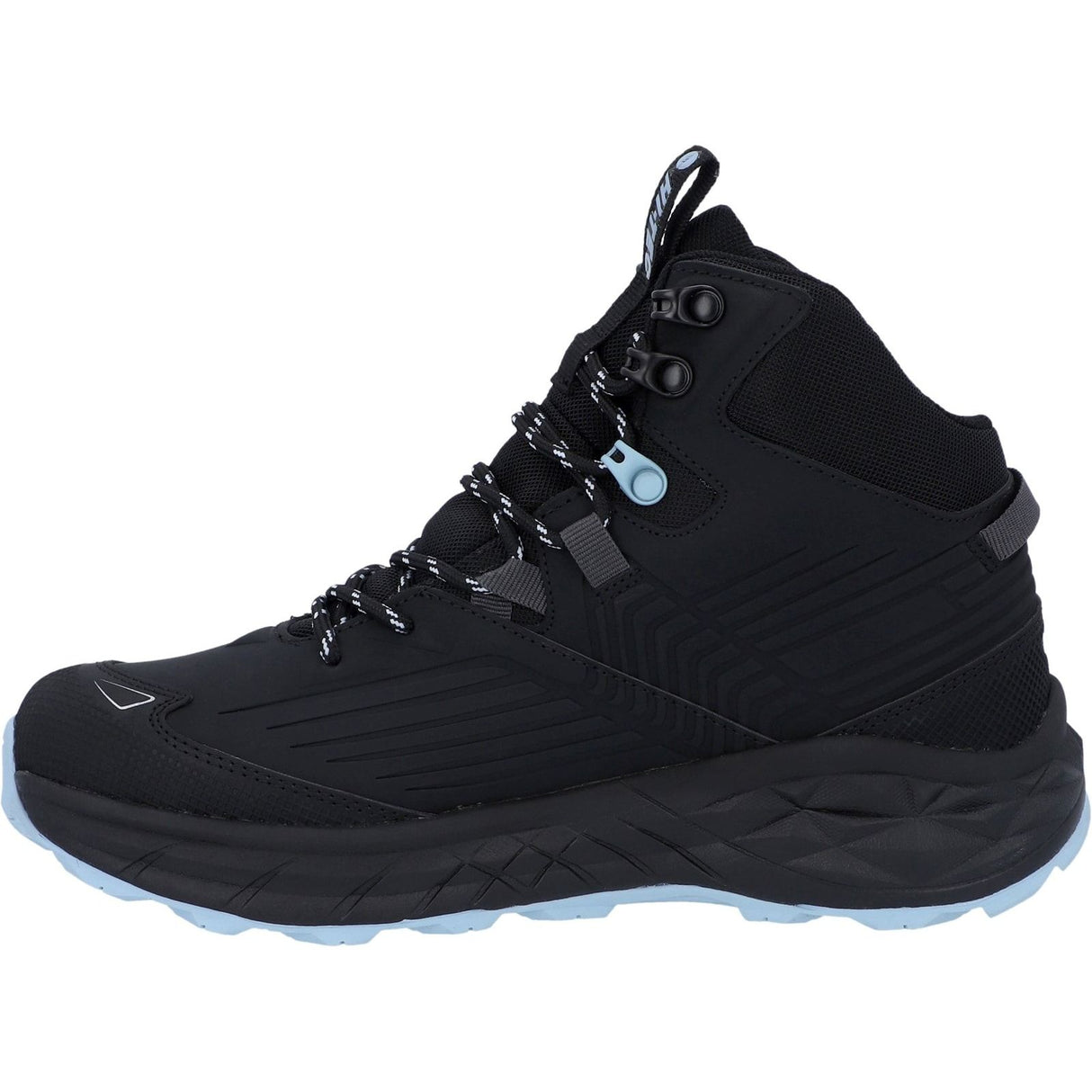 Hi-Tec Womens Fuse Trek Mid Hiking Boots Black/Blue Fog