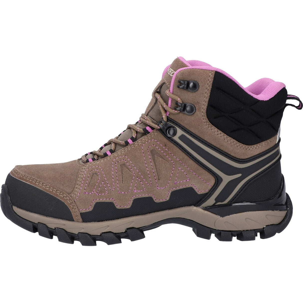 Hi-Tec Womens V-Lite Explorer WP Hiking Boots Brown/Lilac