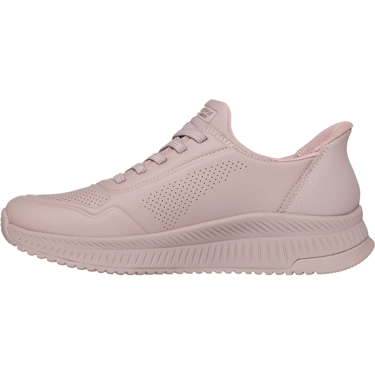 Skechers Womens BOBS Squad 4 Key Look Trainers Blush