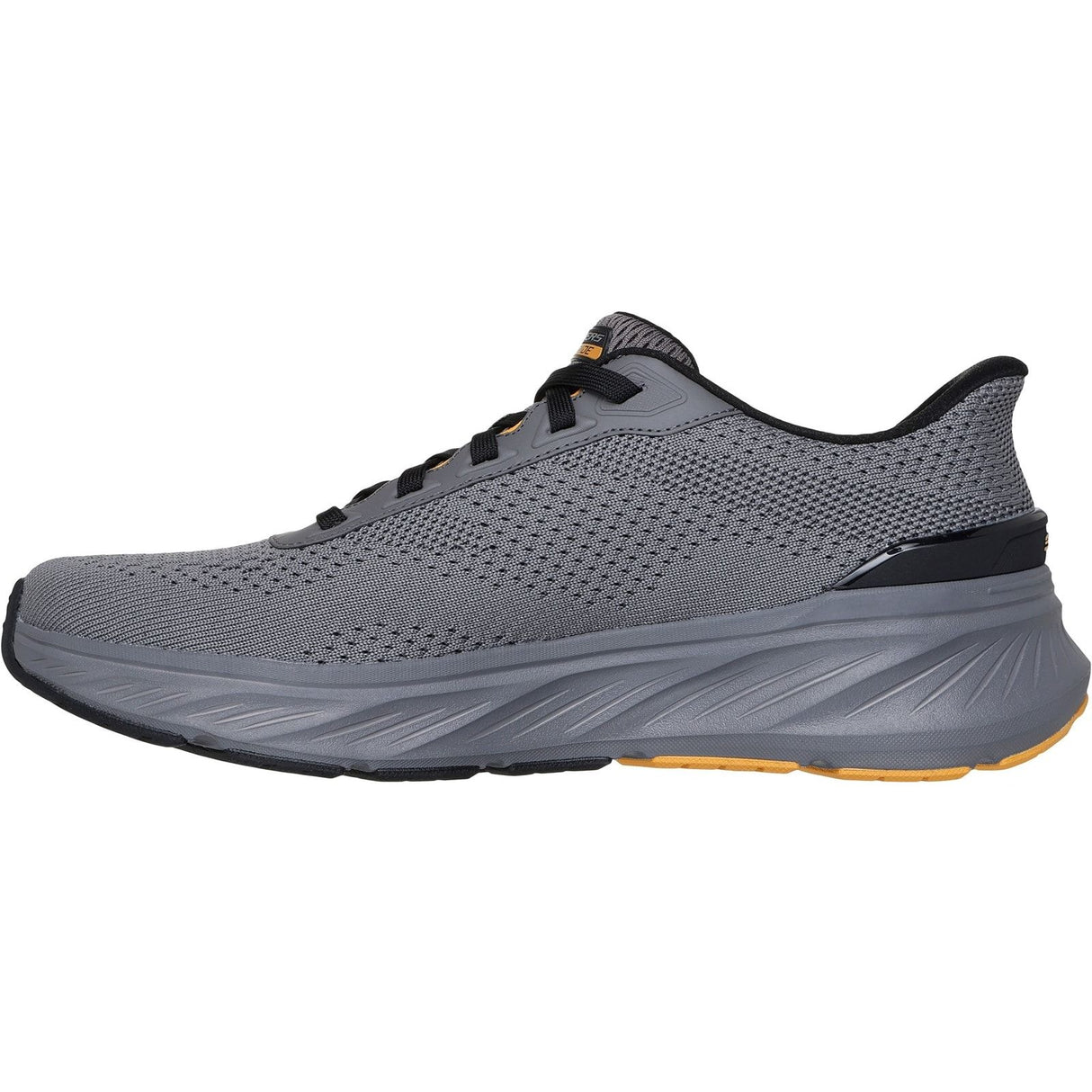 Skechers Mens Edgeride Trainer Charcoal/Yellow