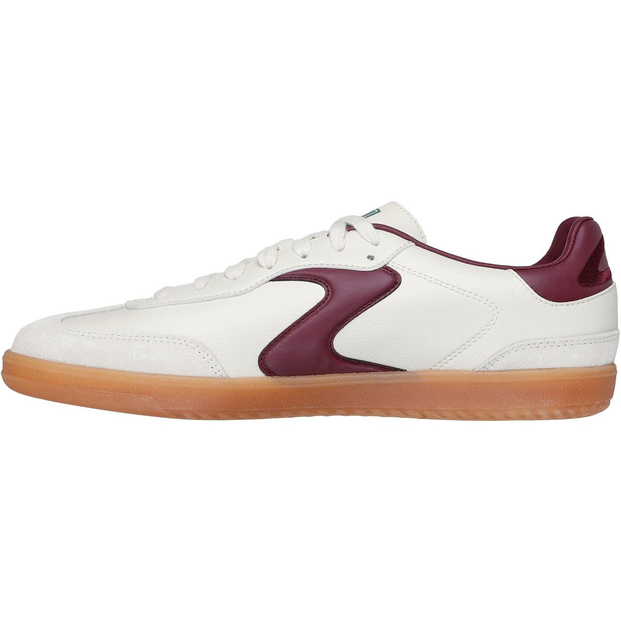 Skechers Mens Hotshot Pyke Trainer Natural/Burgundy