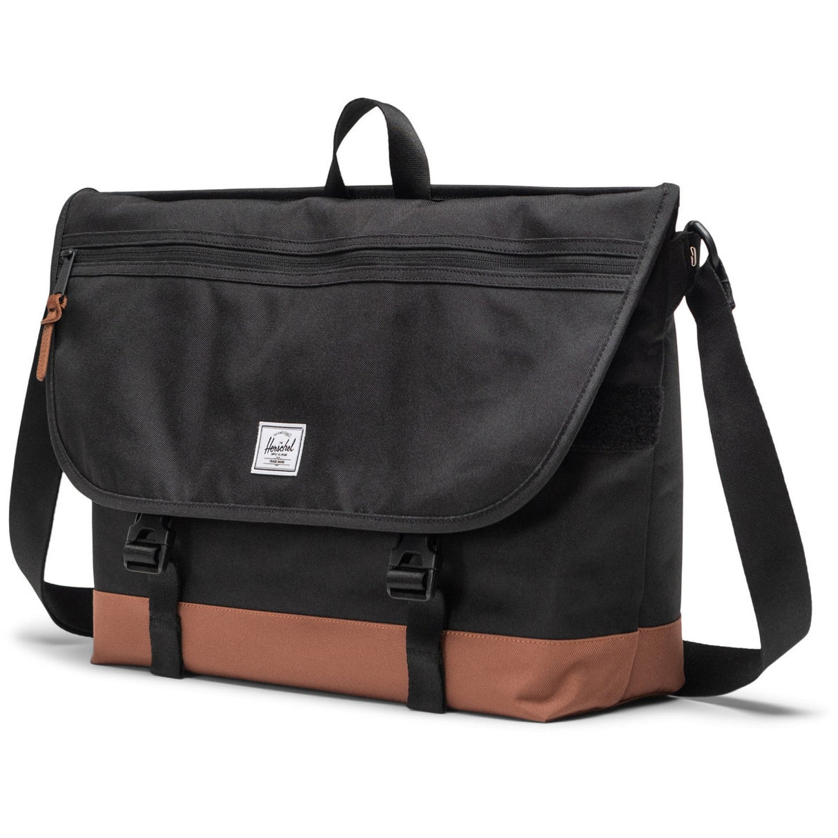 Herschel Bags Unisex Cove Messenger Bag Black/Saddle Brown
